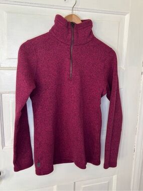 Eastern Mountain Sports Women's Fleece Half-Zip- Burgundy